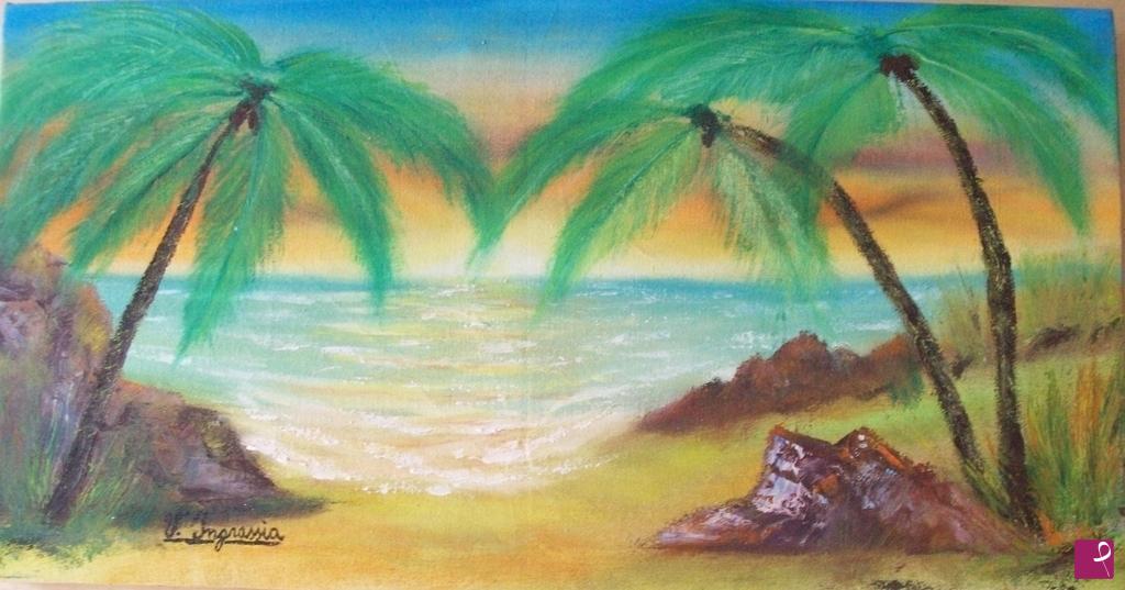 quadri in vendita online - sulla spiaggia