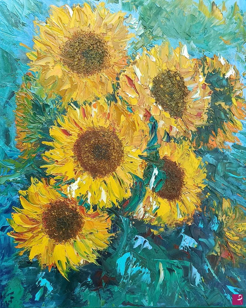 quadri in vendita online - Sunflowers
