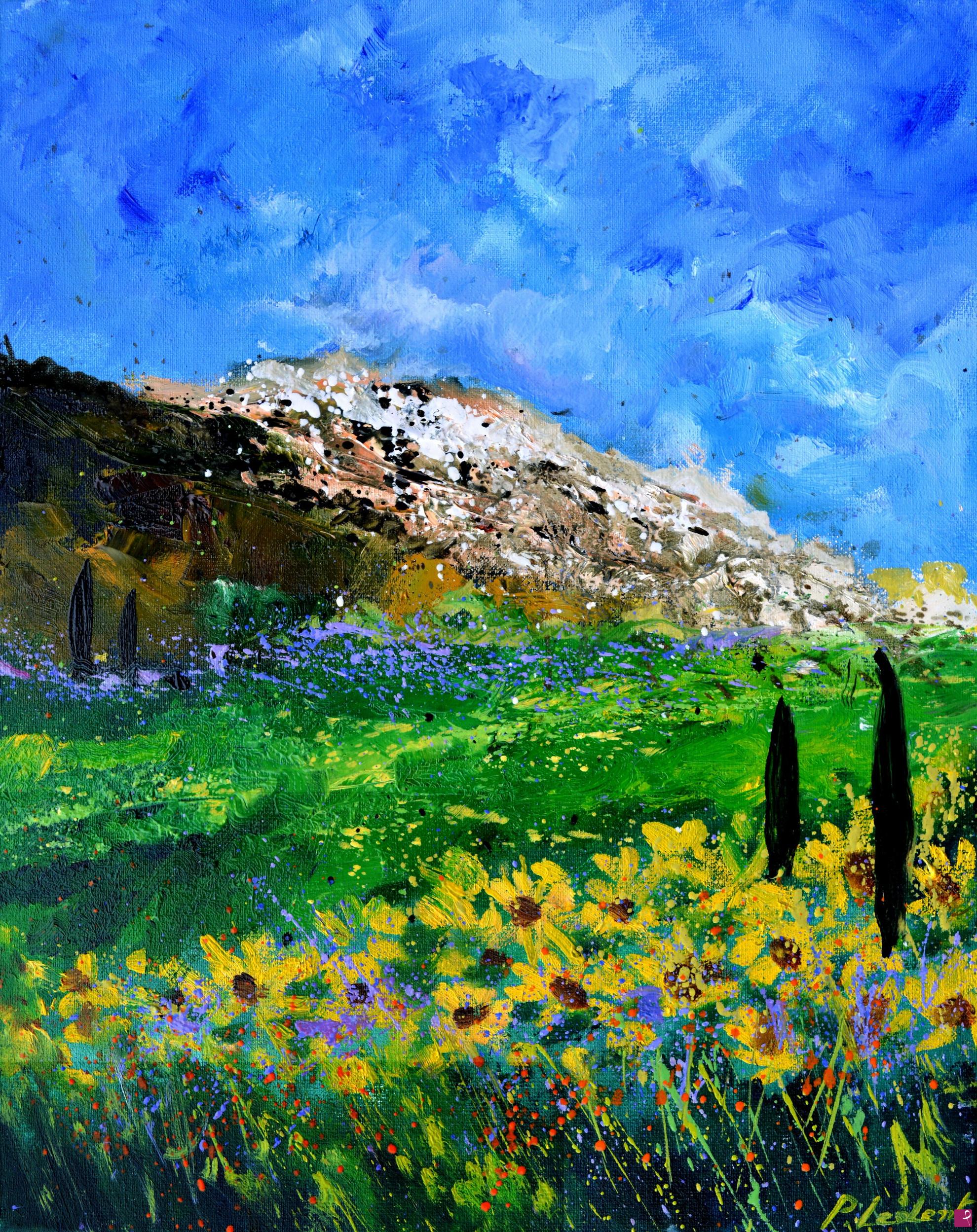 quadri in vendita online - Sunflowers in Provence 