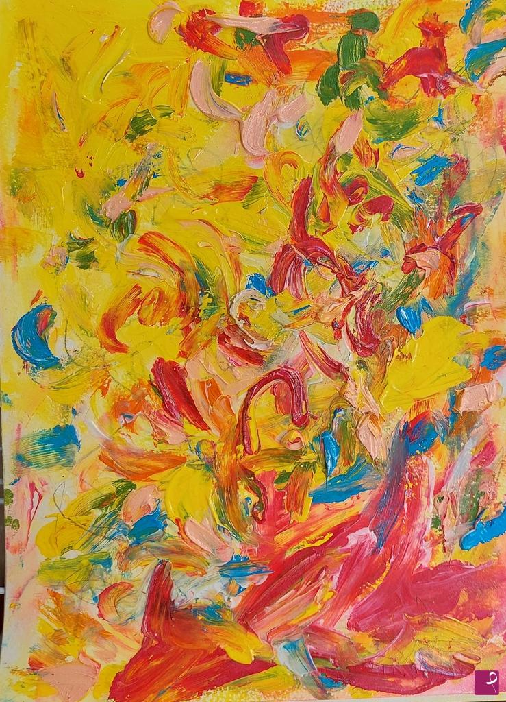 quadri in vendita online - Sunny day of flowers 
