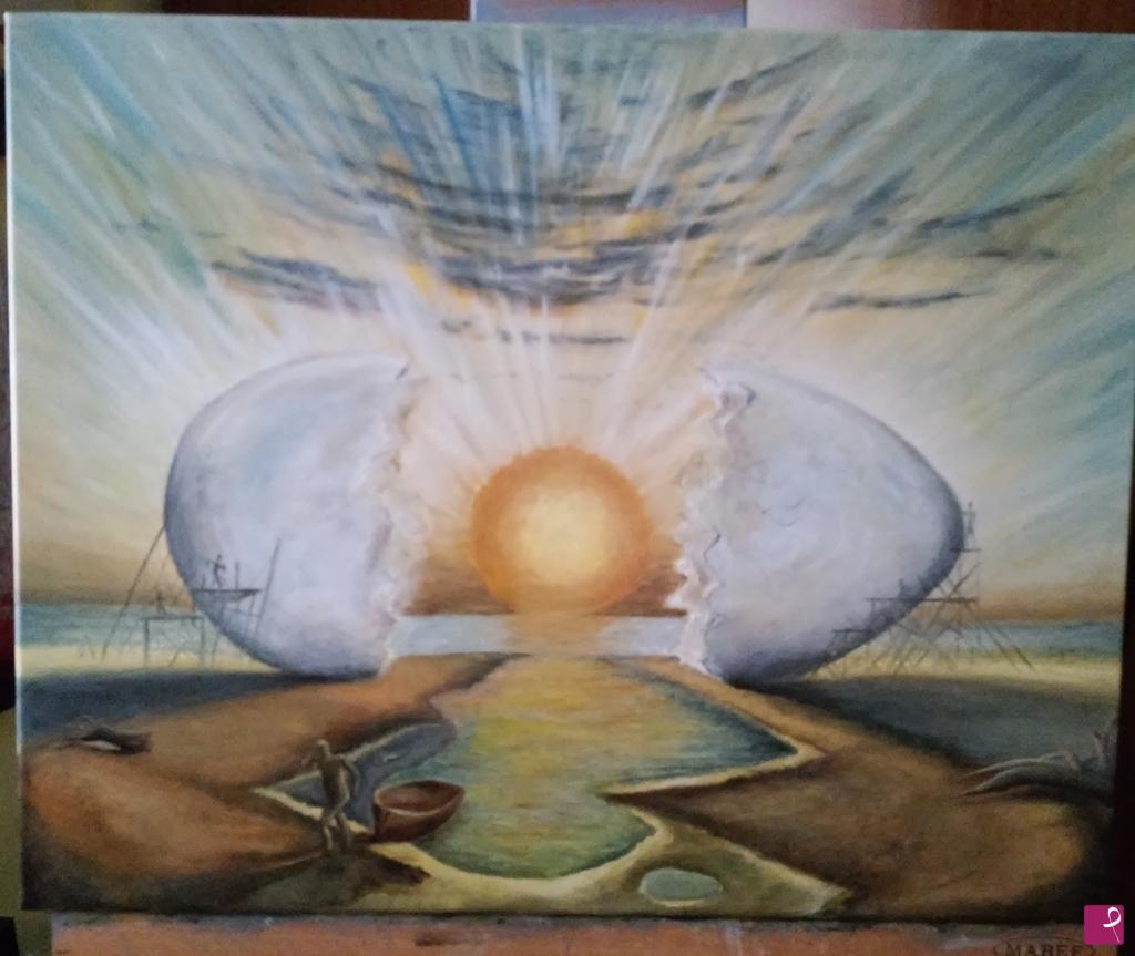 quadri in vendita online - Sunrise on the sea