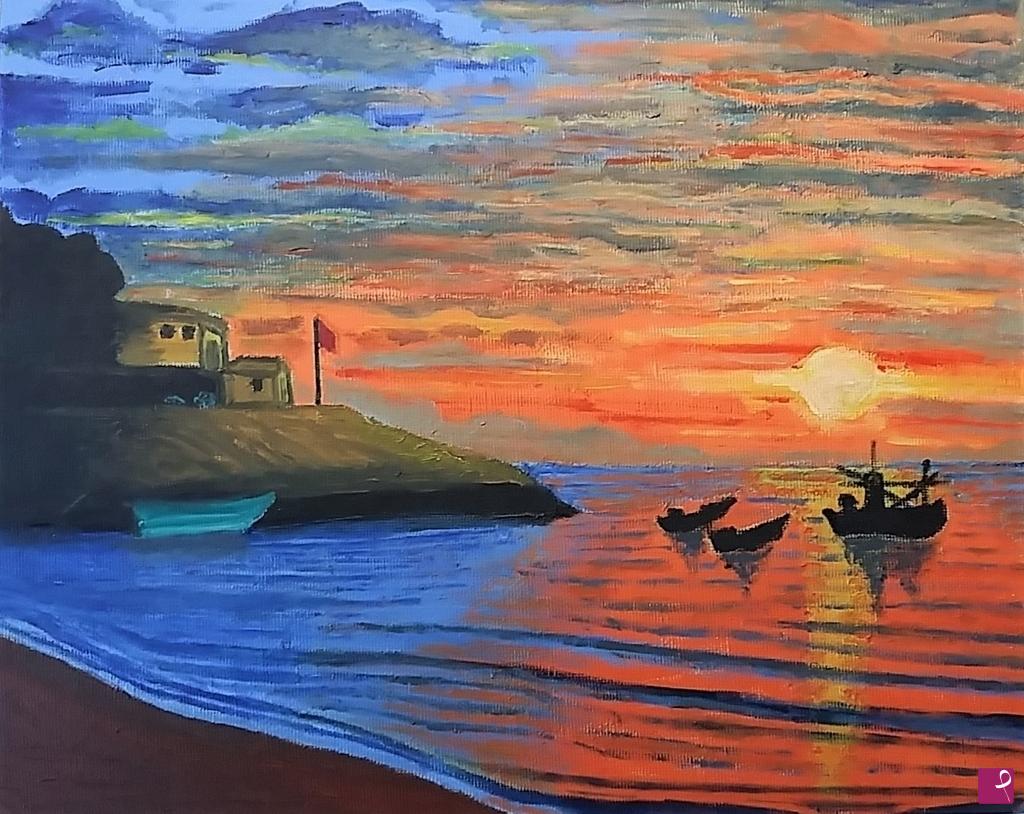 quadri in vendita online - Sunset
