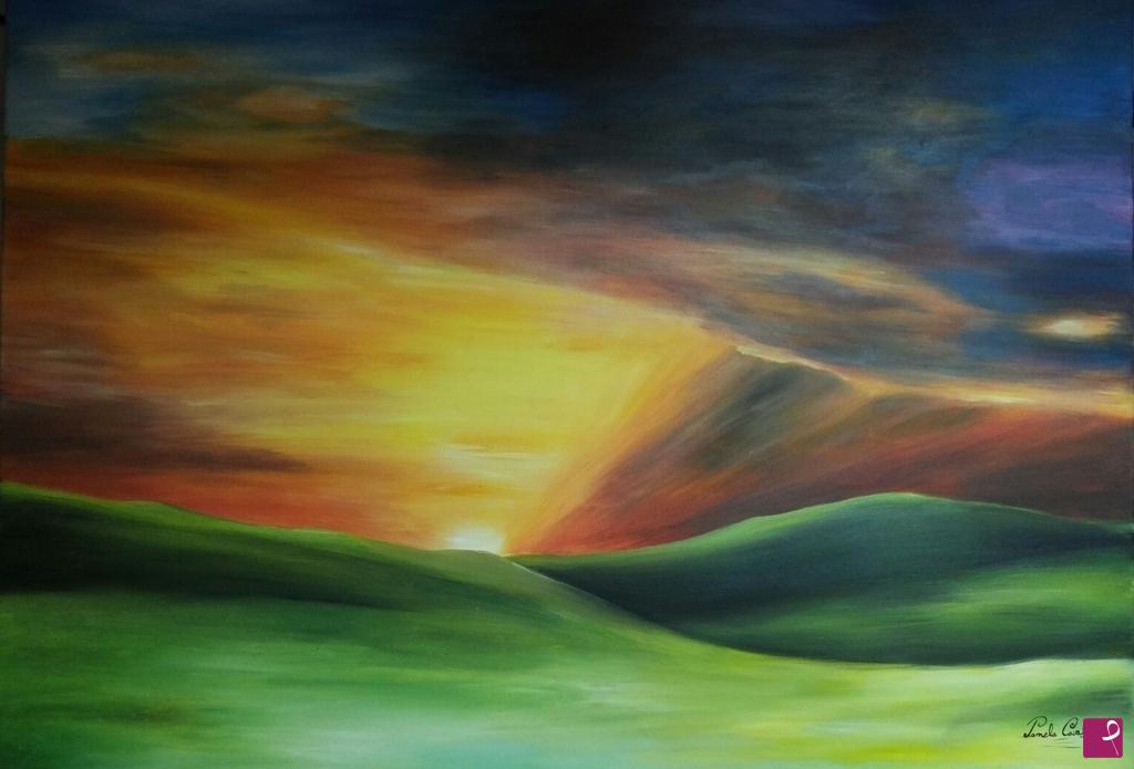quadri in vendita online - Sunset