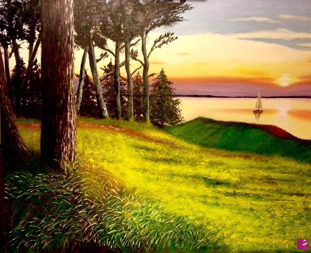quadri in vendita online - Sunset