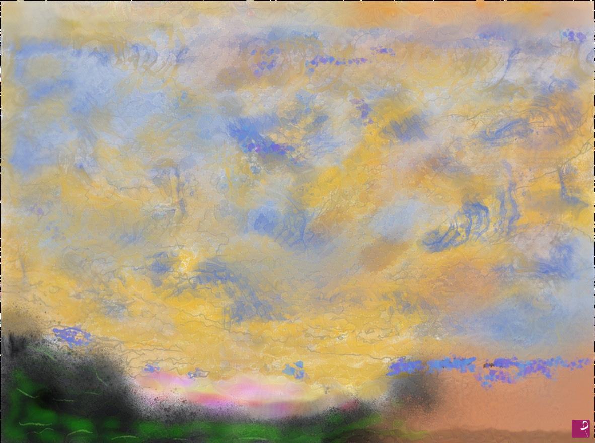 quadri in vendita online - sunset clouds 2022 - nuvole al tramonto