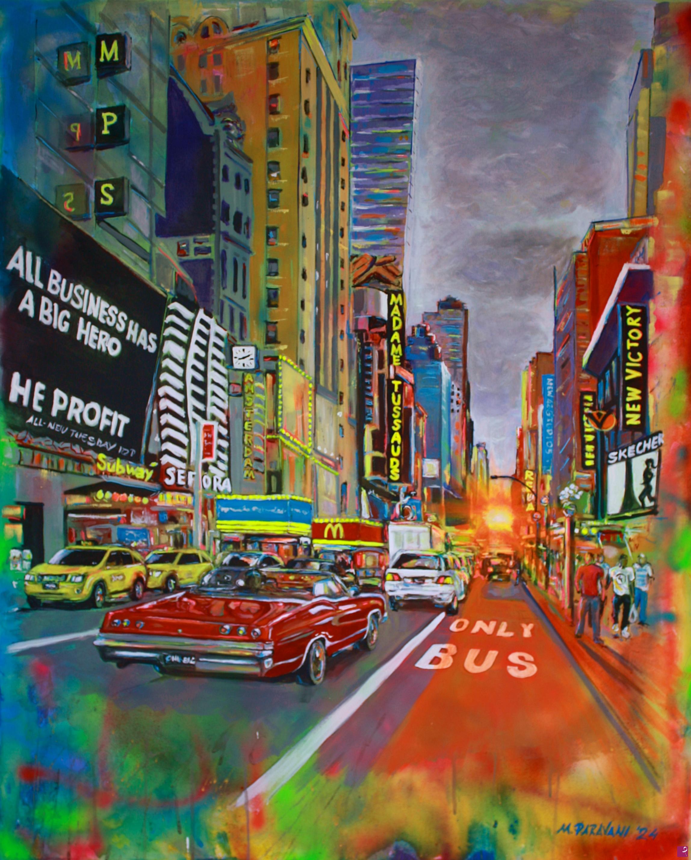 quadri in vendita online - Sunset in New York