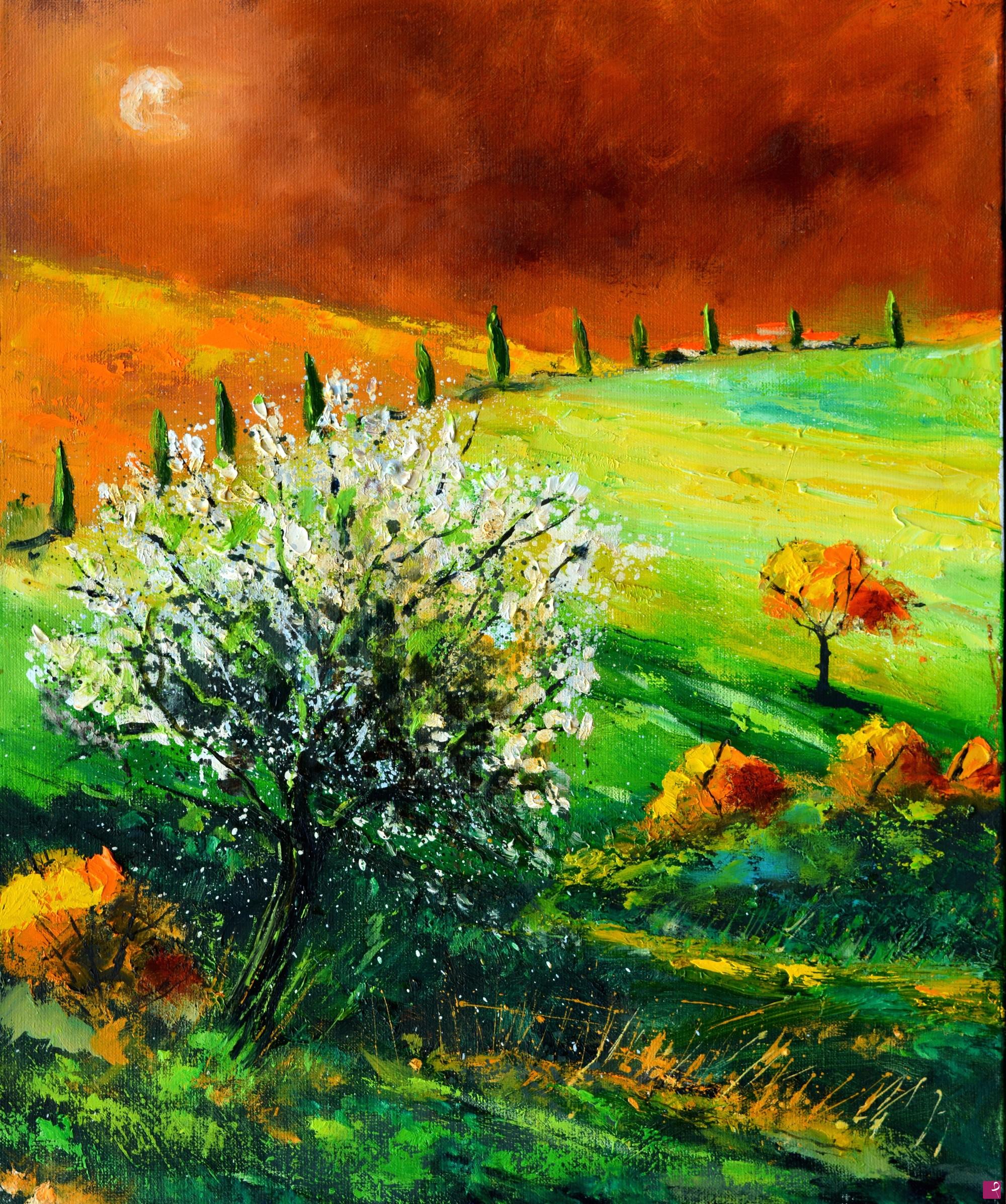 quadri in vendita online - Sunset in Tuscany 