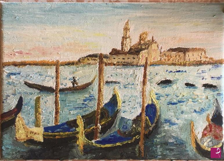 quadri in vendita online - sunset in venice 