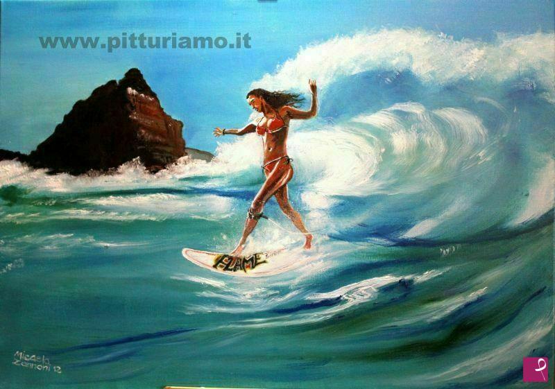 quadri in vendita online - Surfista