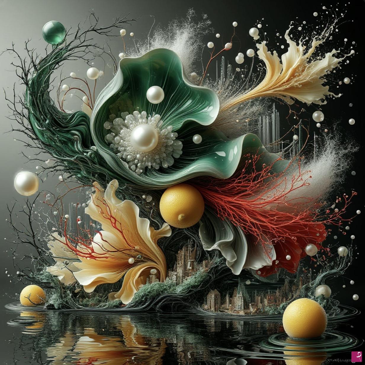 quadri in vendita online - Swamp Flowers