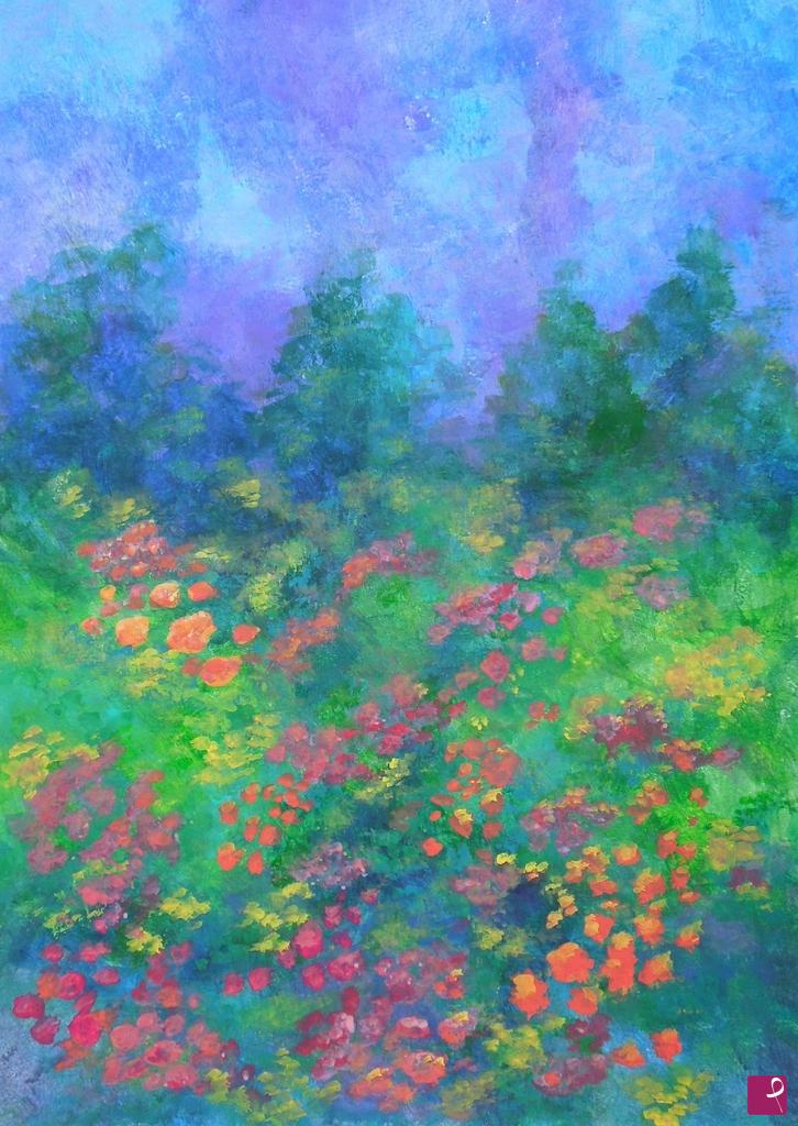 quadri in vendita online - Sweet twilight on sweet flowers - 517