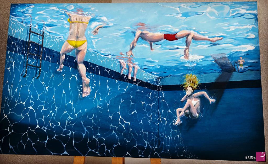 quadri in vendita online - Swimming pool