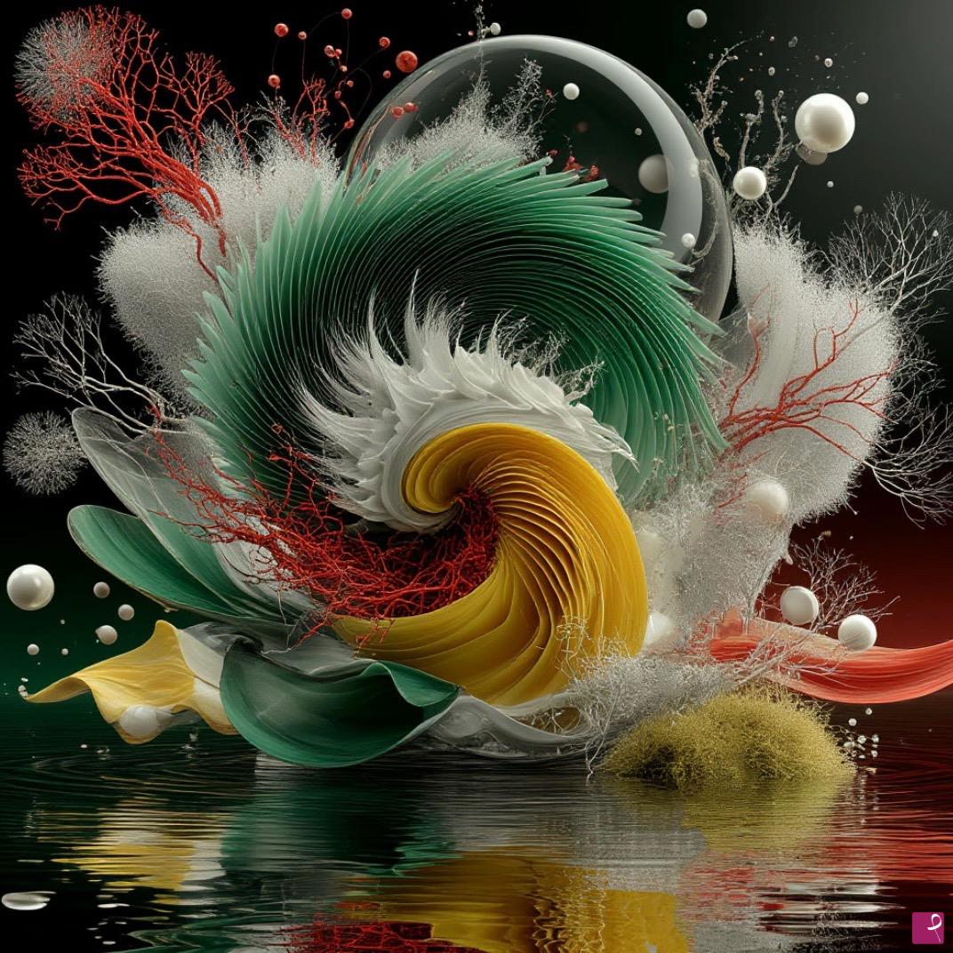 quadri in vendita online - Swirl of flowers