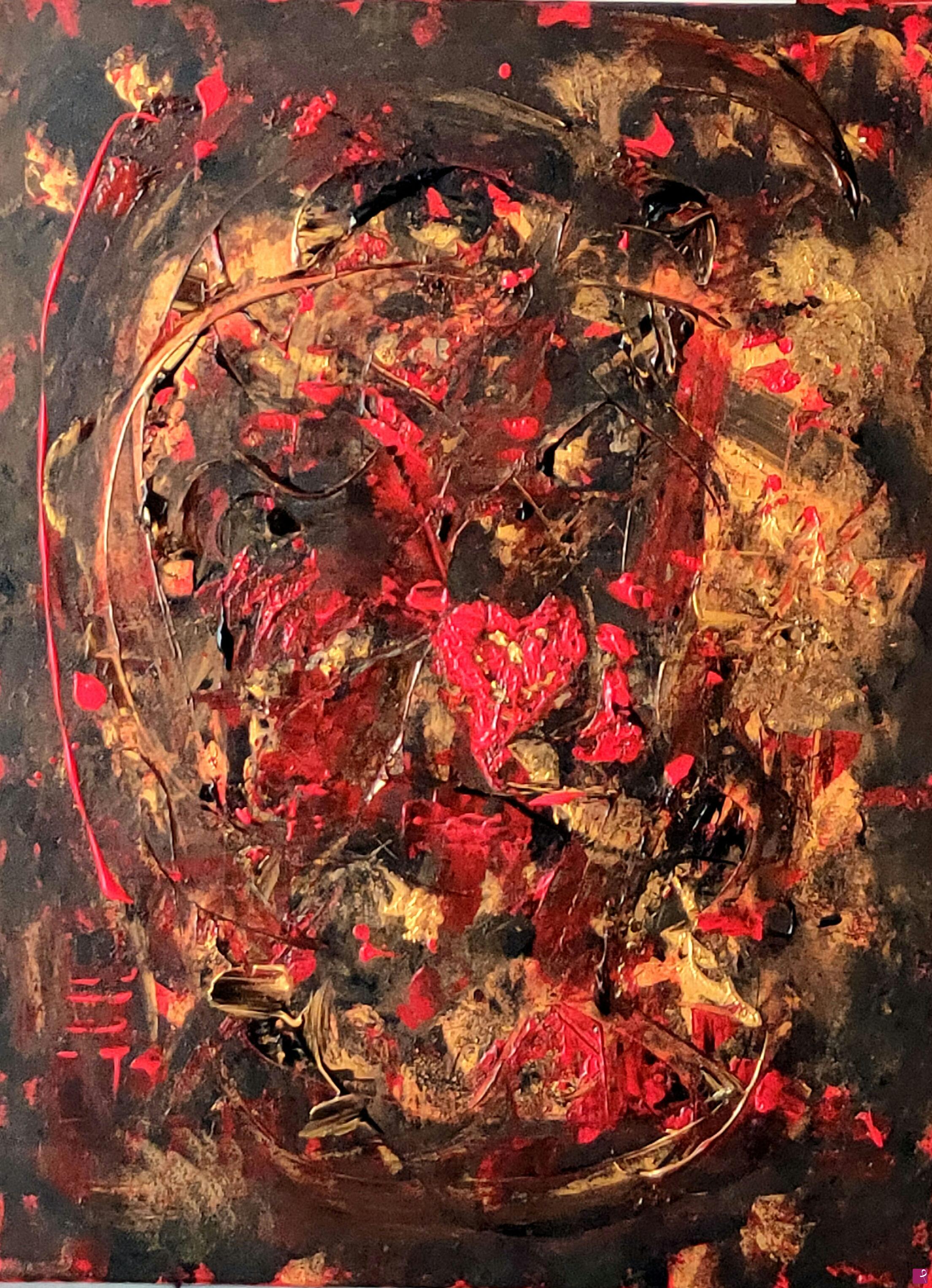 quadri in vendita online - Swirling Heart (Cuore Vorticoso)