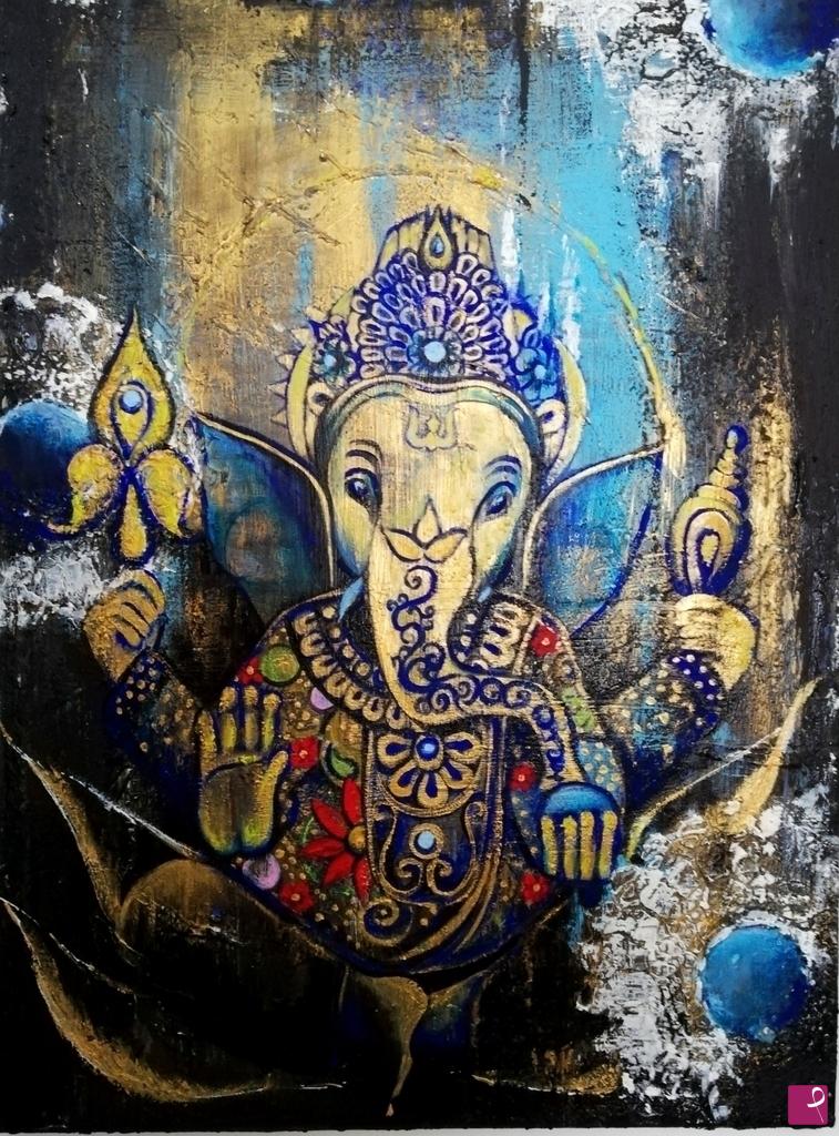 quadri in vendita online - Symbols Collection #3 Ganesha 