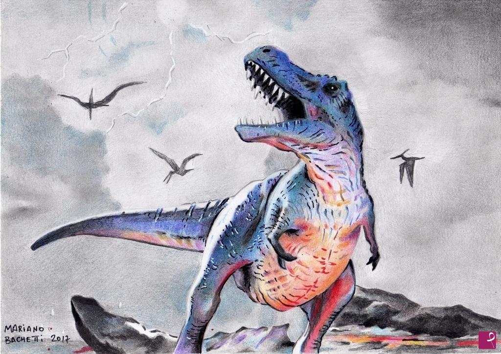 quadri in vendita online - T-Rex - 2017 