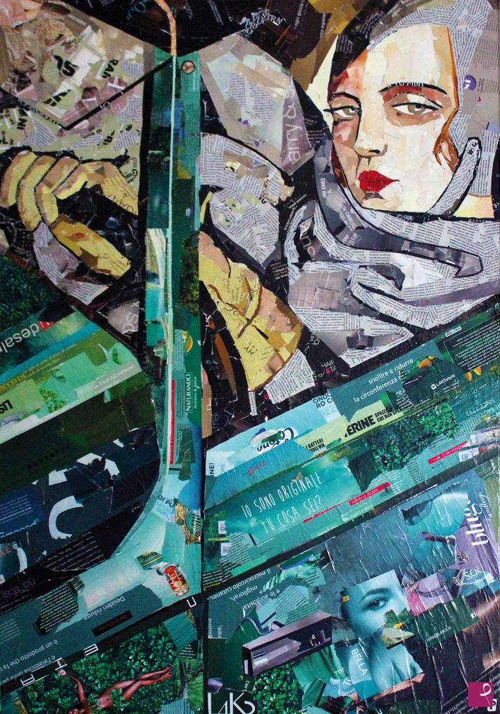 quadri in vendita online - Tamara de Lempicka - Autoritratto nella Bugatti verde