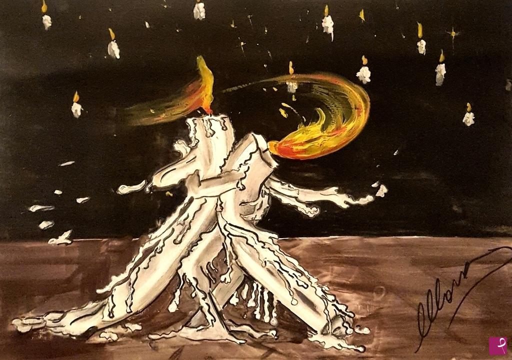 quadri in vendita online - Tango delle candele