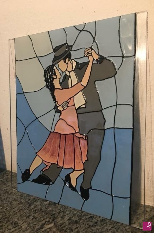 quadri in vendita online - Tango nel blu