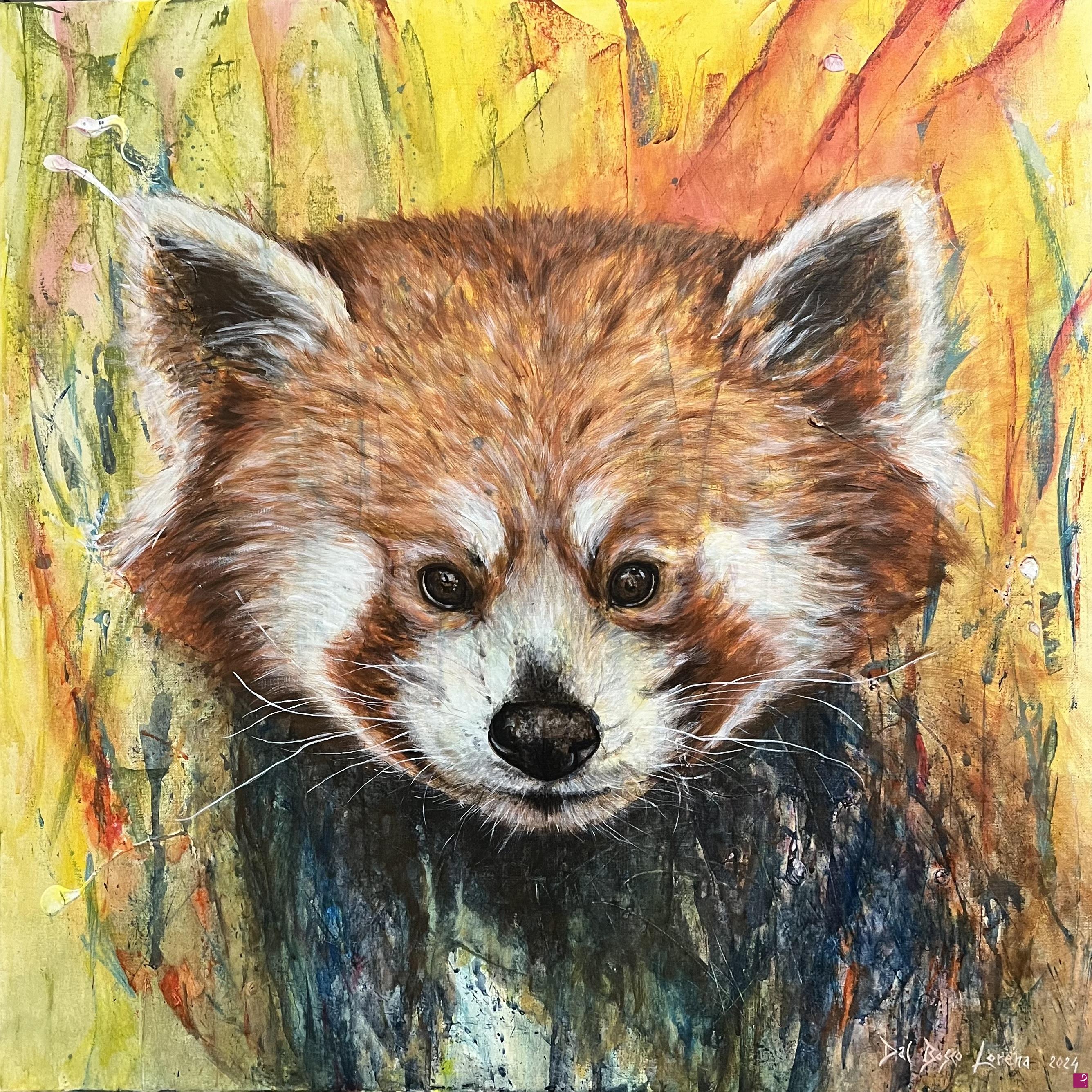quadri in vendita online - Tango (panda rossa del Parco Natura Viva di Pastrengo)