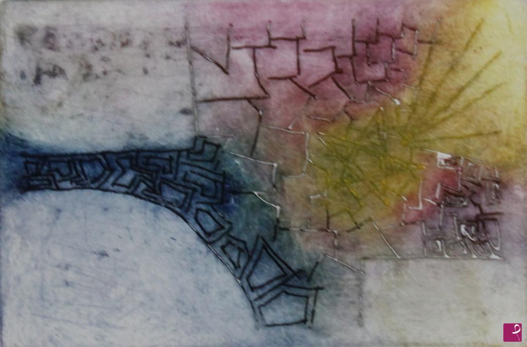 quadri in vendita online - Tempest on the city