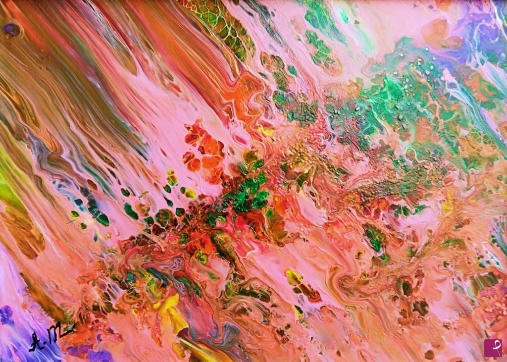 quadri in vendita online - Tempesta dei colori 2