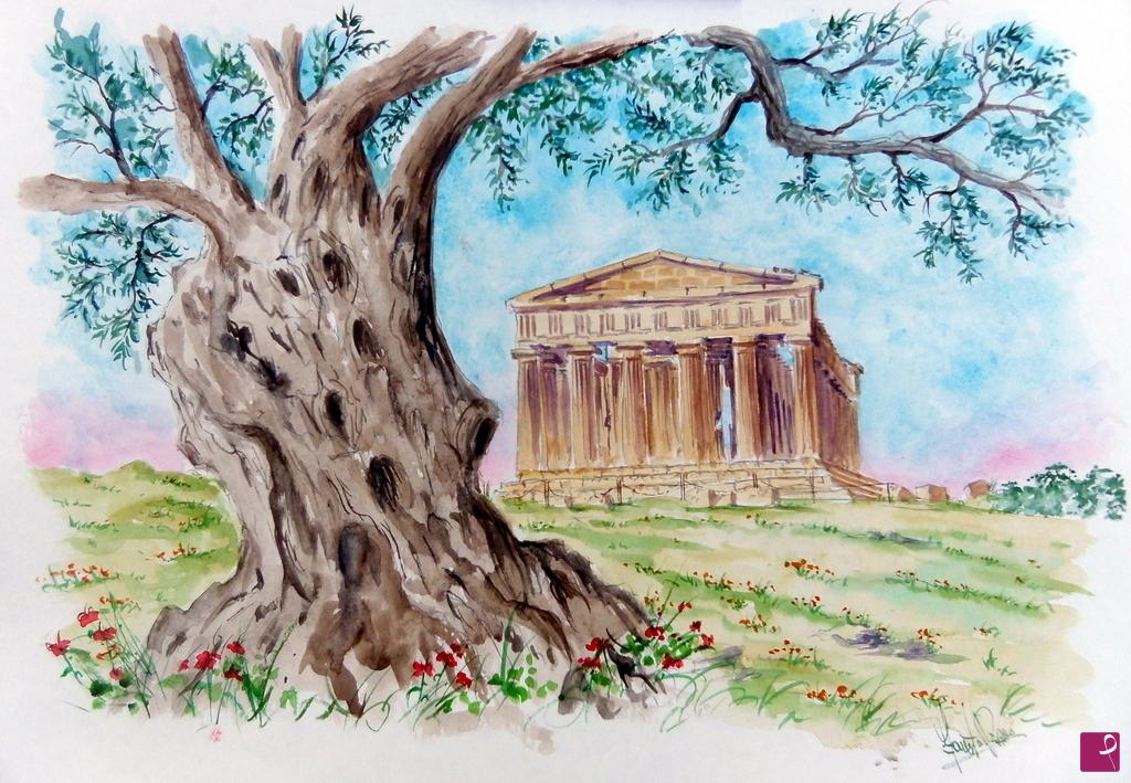 quadri in vendita online - Tempio della Concordia - Agrigento