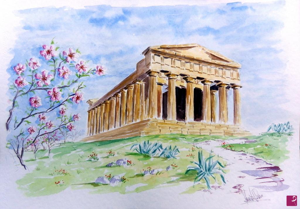 quadri in vendita online - Tempio della Concordia - Agrigento