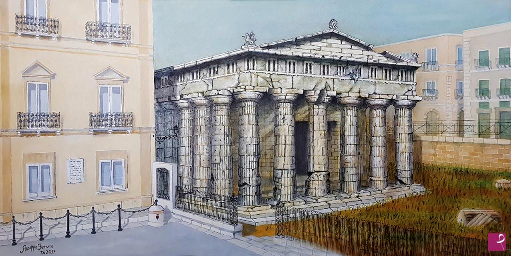 quadri in vendita online - Tempio Dorico a Taranto