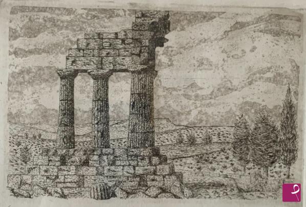 quadri in vendita online - Tempio greco