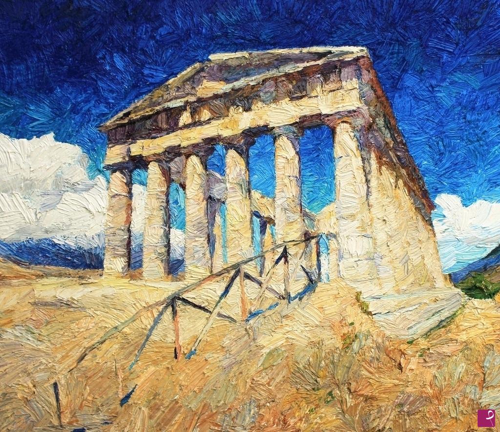 quadri in vendita online - "Tempio Greco di Segesta"