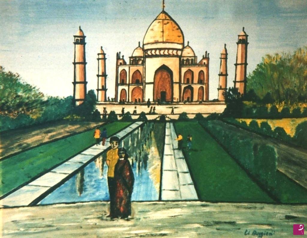 quadri in vendita online - TEMPIO INDIANO (Agra)