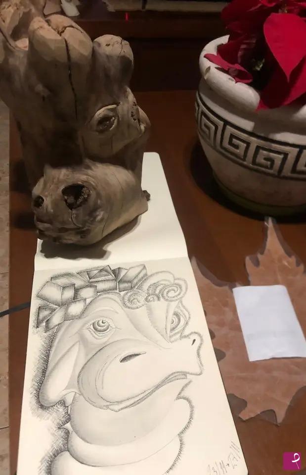 quadri in vendita online - Temujin y el hombre hippopotamus 