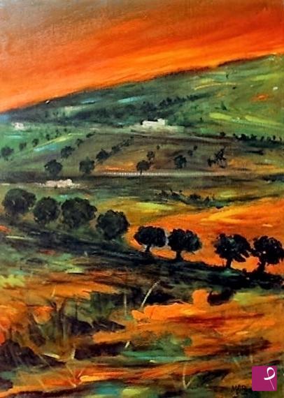 quadri in vendita online - Terra Rossa - Terra Amata 