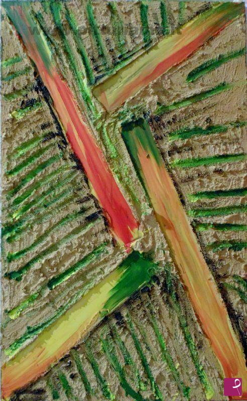quadri in vendita online - Terra verde