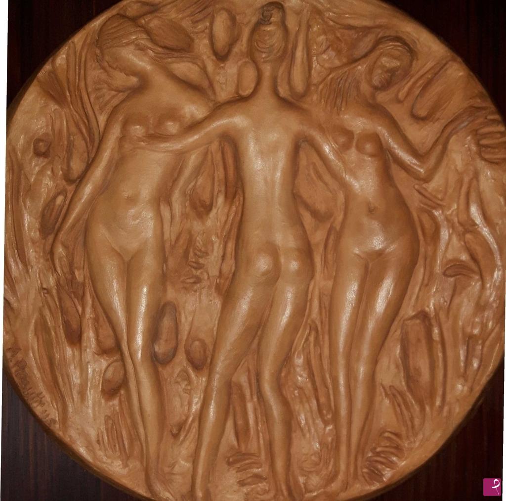 quadri in vendita online - Terracotta le tre Grazie