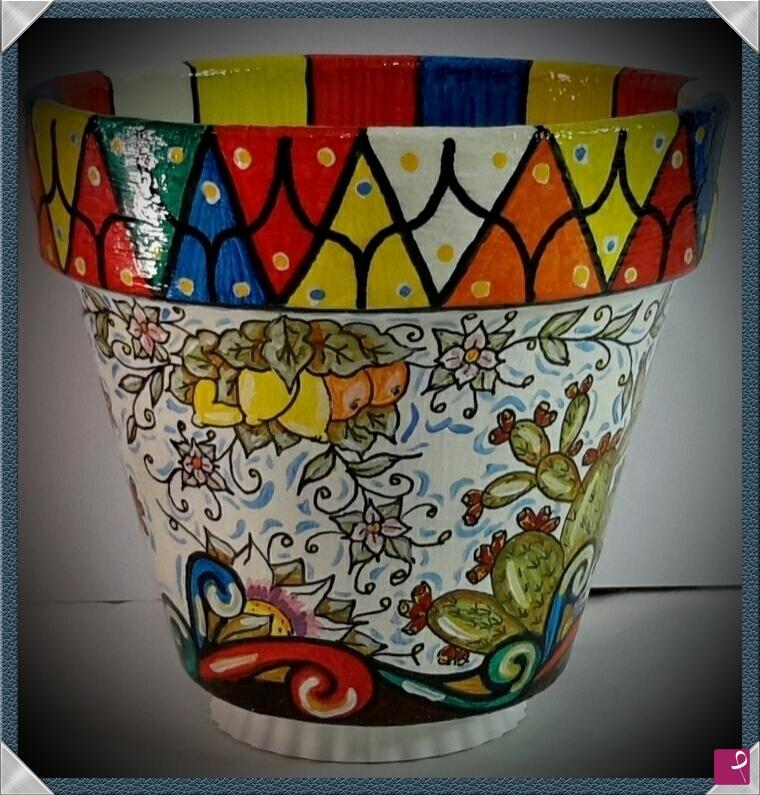 quadri in vendita online - Terracotta siciliana - collezione 2020 n.° 25  serie : souvenir siciliani