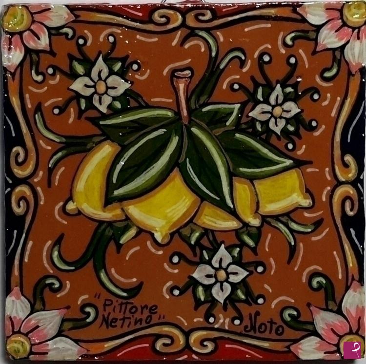 quadri in vendita online - Terracotta siciliana - collezione 2021 n.° 25  serie: souvenir siciliani 