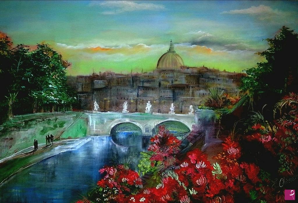 quadri in vendita online - Terrazza Romana