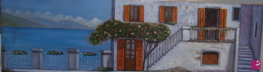 quadri in vendita online - Terrazza sul mare