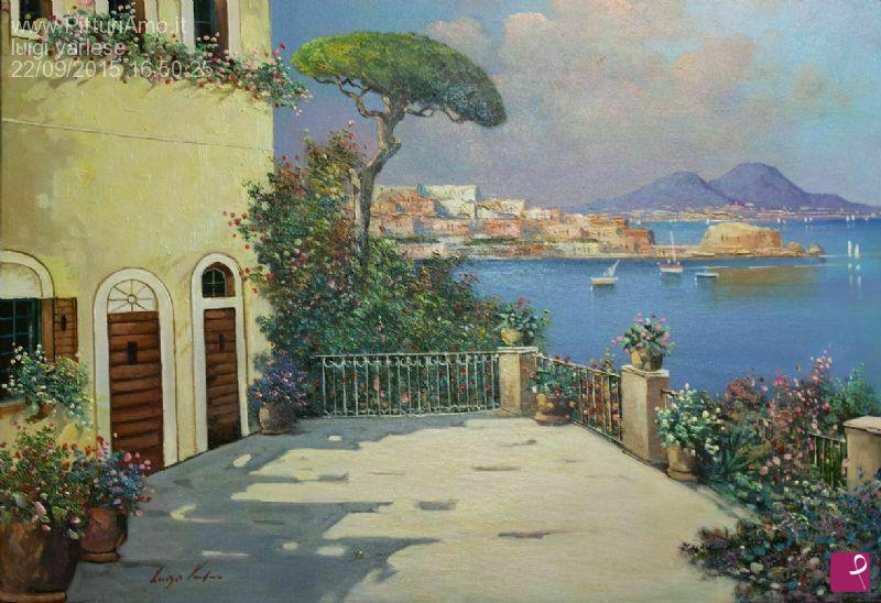 quadri in vendita online - Terrazzo sul Golfo
