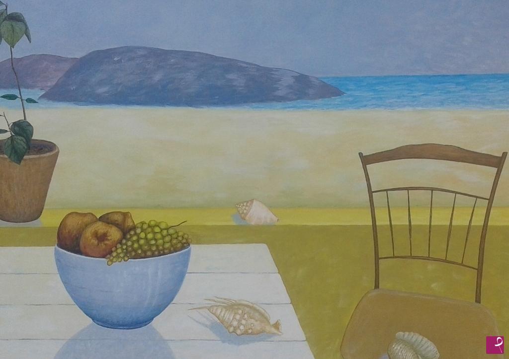 quadri in vendita online - Terrazzo sul mare
