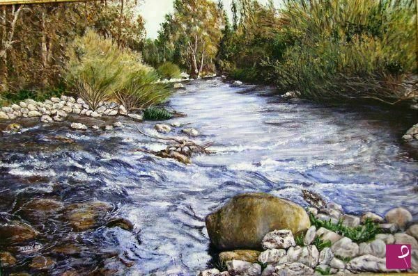 quadri in vendita online - tertenia - fiume quirra