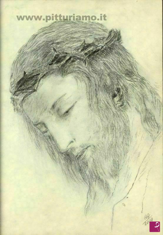 quadri in vendita online - testa di cristo 1