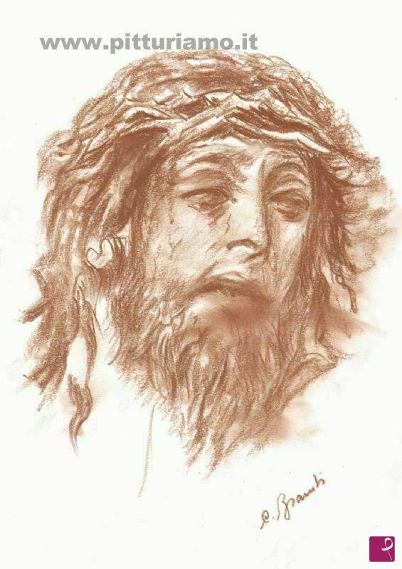 quadri in vendita online - testa di cristo 2