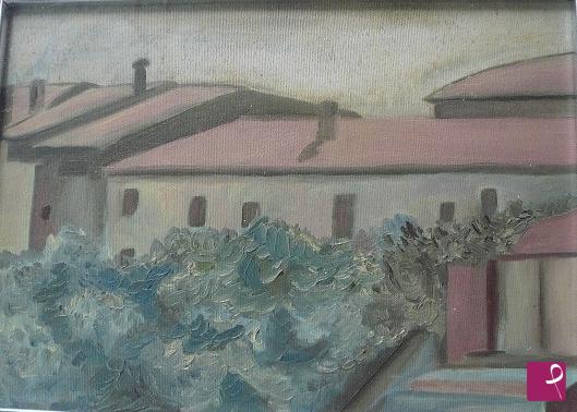 quadri in vendita online - tetti (Morandi)