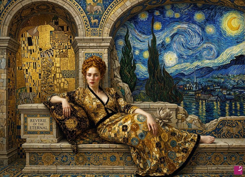 quadri in vendita online - The Alchemist’s Gilded Repose