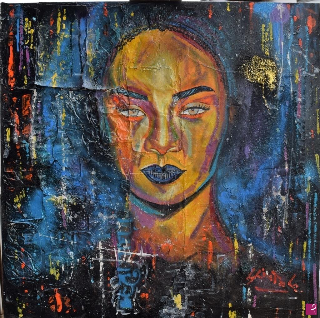 quadri in vendita online - The Beautiful black girl