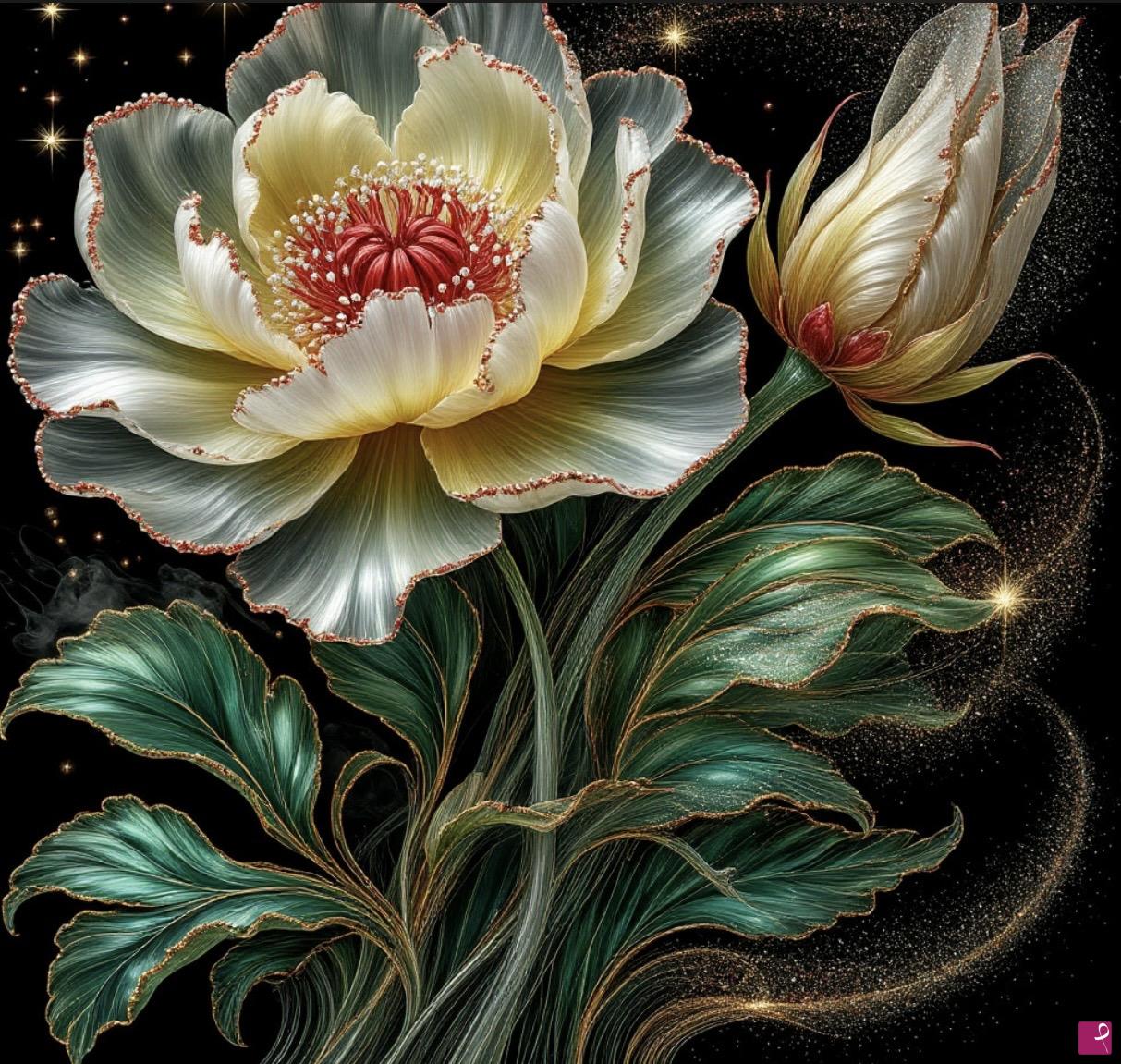 quadri in vendita online - The birth of a flower
