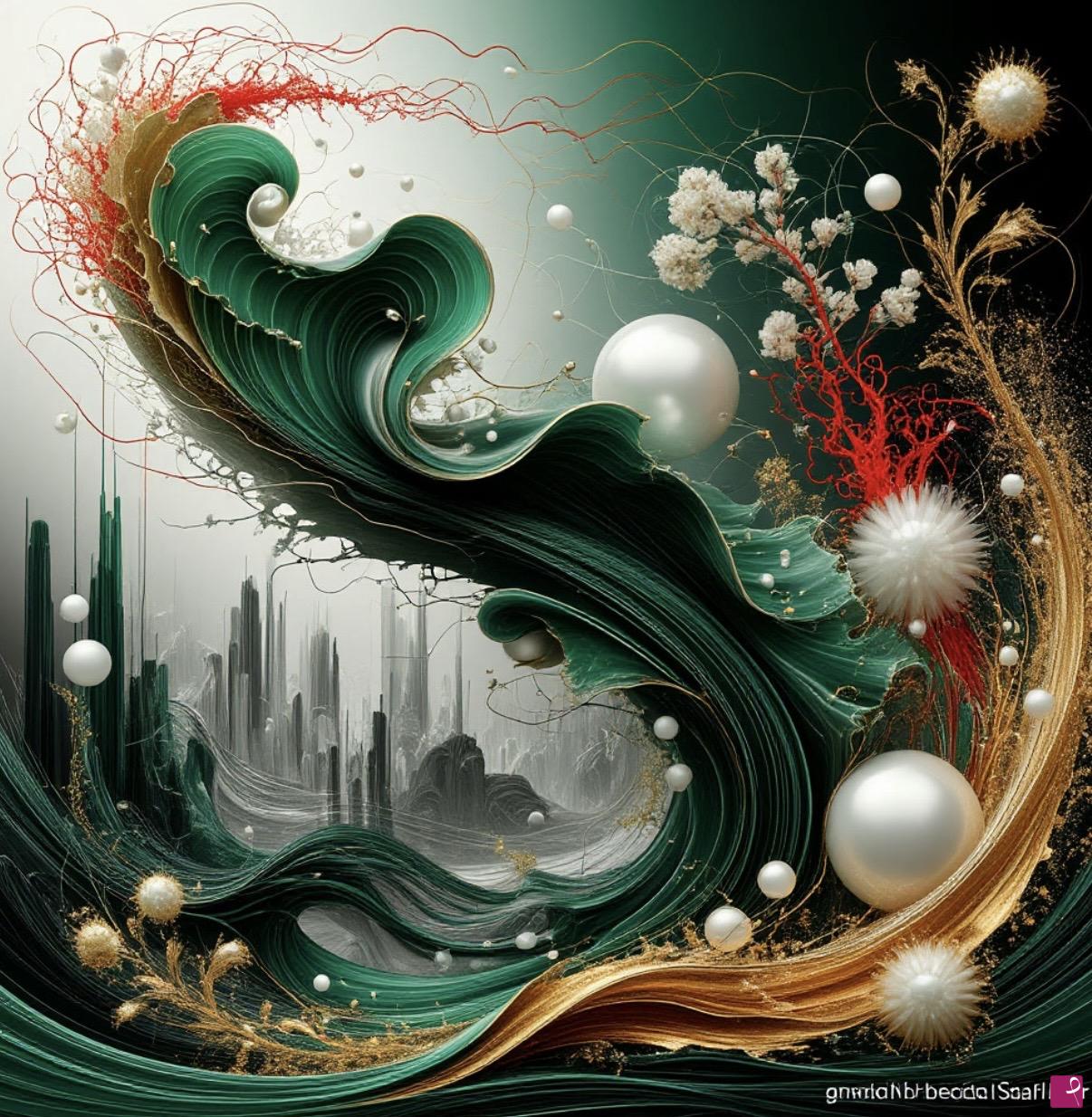 quadri in vendita online - The Birth of a Large Pearl